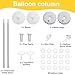 PIXHOTUL Balloon Column Kit Set of 2 2 Set Balloon Table Stands 656 Ft Reusable Metal Telescopic Balloon Tower for Birthday Wedding Holiday Party Supplies Decoration - Image 4