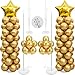 PIXHOTUL Balloon Column Kit Set of 2 2 Set Balloon Table Stands 656 Ft Reusable Metal Telescopic Balloon Tower for Birthday Wedding Holiday Party Supplies Decoration - Image 2