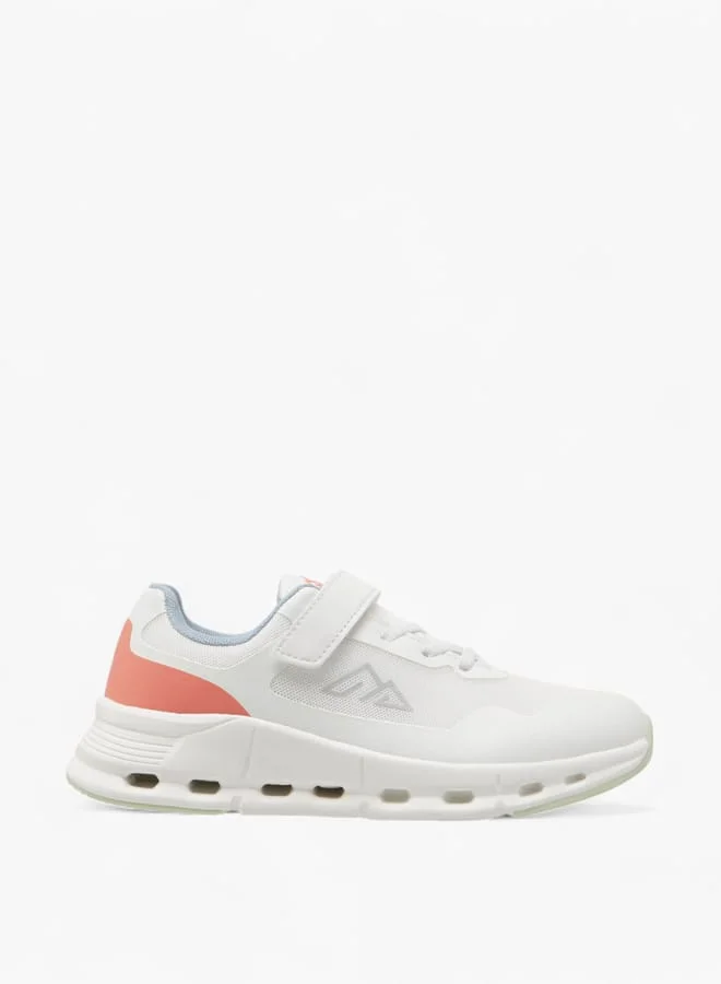 Oaklan by Shoexpress Girls Textured Sneakers with Hook and Loop Closure