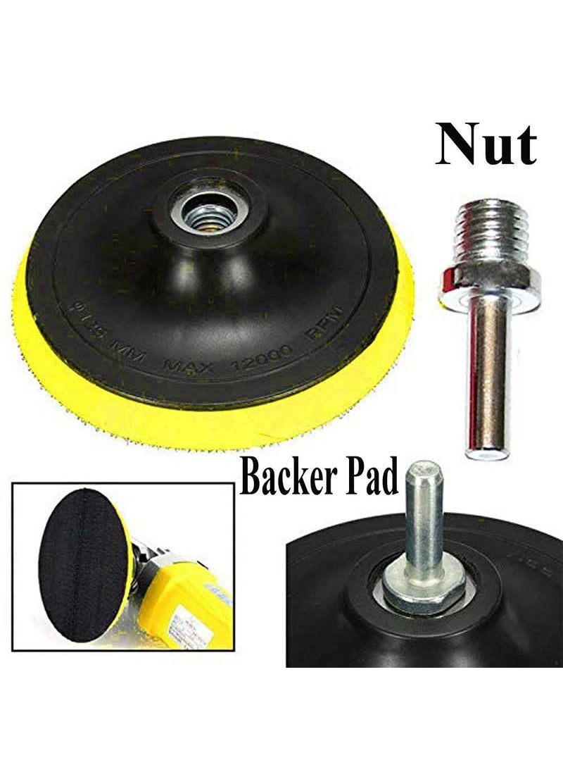 DIY Crafts Diy Crafts CTDIYHI27485 1inch 7 Inch Backer Pad Polishing Buffing Plate Rubber M 44483 Drill Thread Kit Set M10 Universal Nut for Drill Machine  - Image 4