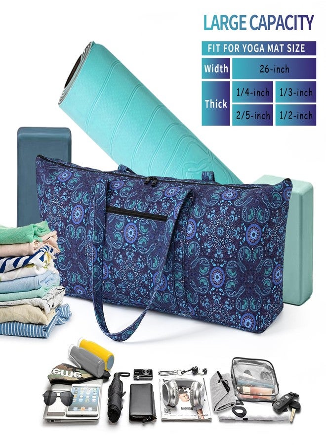 Boulder Bee Yoga Mat Bag with Wet Pocket, Large Yoga Mat Carrier, Yoga Gifts for Women, Gym Tote Bag for Travel Office Beach Workout - Image 5