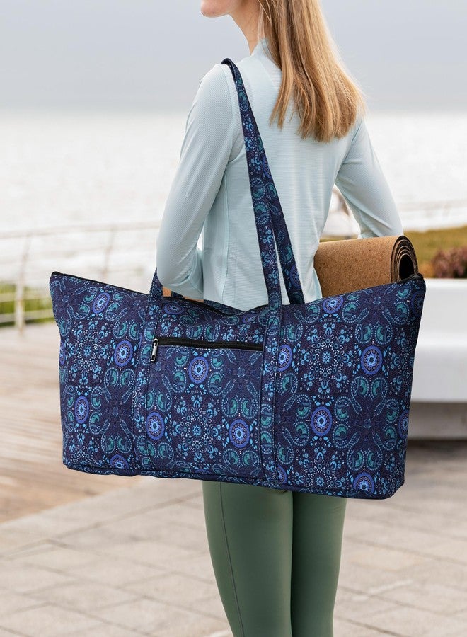 Boulder Bee Yoga Mat Bag with Wet Pocket, Large Yoga Mat Carrier, Yoga Gifts for Women, Gym Tote Bag for Travel Office Beach Workout - Image 2