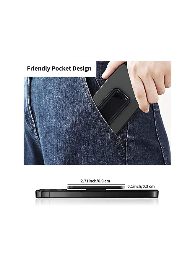 TecheiTulip 360 finger grip metal ring stand holder, suction kickstand for mobile, retractable magnetic phone ring holder, transparent magnetic phone ring s (360 Rotating Mobile Holder Ring) - Image 5