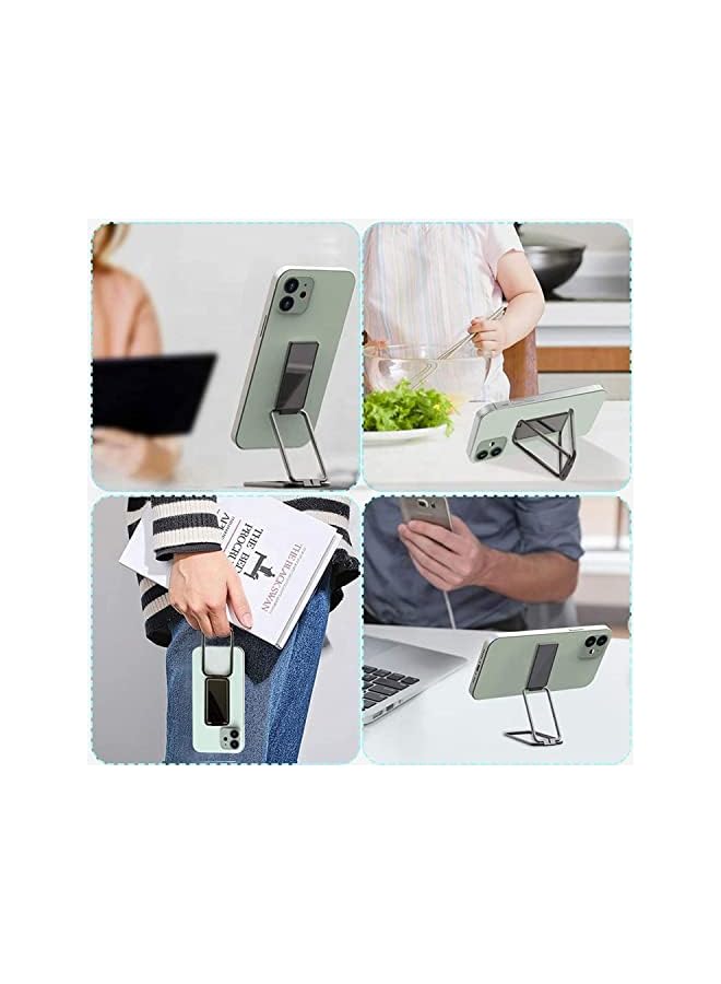 TecheiTulip 360 finger grip metal ring stand holder, suction kickstand for mobile, retractable magnetic phone ring holder, transparent magnetic phone ring s (360 Rotating Mobile Holder Ring) - Image 2