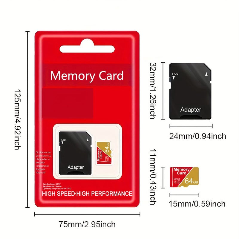 High Speed Micro TF Card 4GB With Card Reader Adapter Class 10 For Mobile Phone Tablet Camera Car Audio Game Console - Image 3