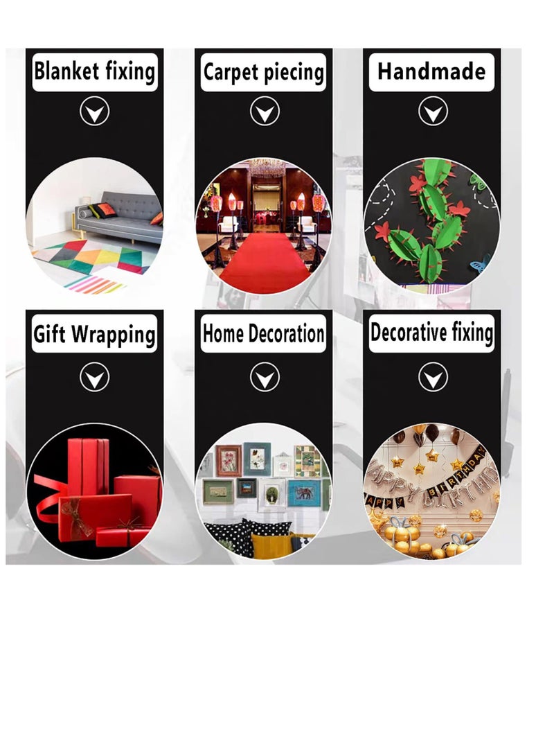 SYOSI 2 Rolls Double Sided Tape Heavy Duty, Easy Use Mounting Tape, Universal High Tack Strong Wall Adhesive for Home Decor, Murals, Office Decor - Image 2