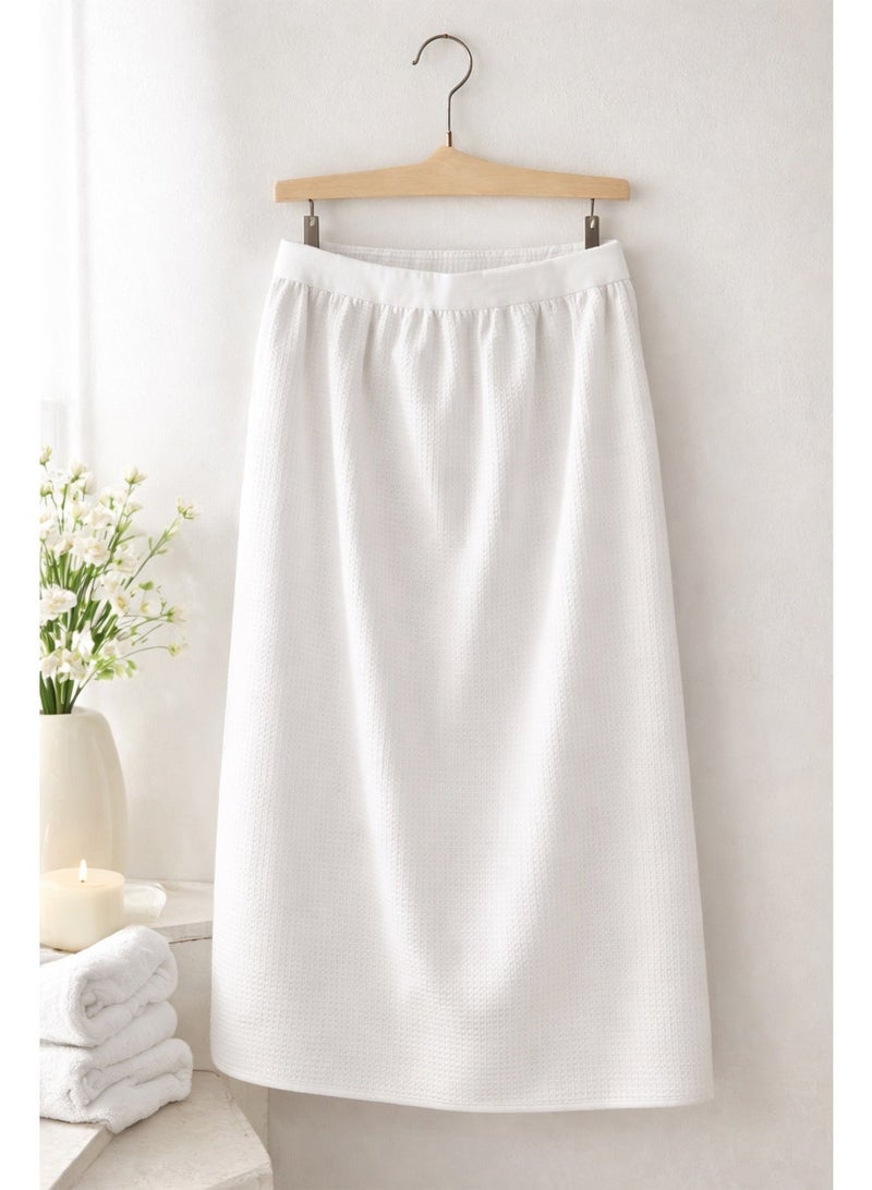 Fluffyra Open Bath Towel Wrap – Off White (140×80 cm) - Image 2