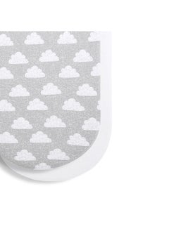 Snuz Pack of 2 Pod Moses Basket/Pram Fitted Sheet Fits Both Moses Basket And Pram, Long - Lasting Quality, Infant And Baby Toddler/ Kids, Patterncloud Nine, Fitted Sheet Size - 35X75Cm  - Image 3