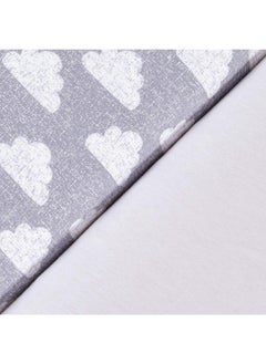 Snuz Pack of 2 Pod Moses Basket/Pram Fitted Sheet Fits Both Moses Basket And Pram, Long - Lasting Quality, Infant And Baby Toddler/ Kids, Patterncloud Nine, Fitted Sheet Size - 35X75Cm  - Image 4