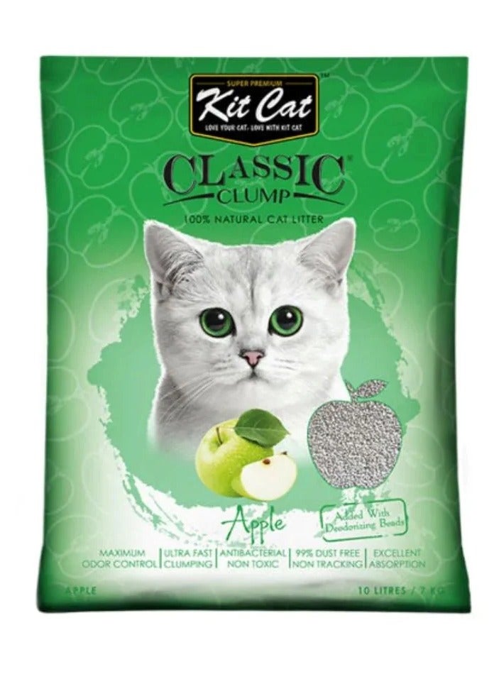 Kit Cat Classic Clump Apple Cat Litter - 10 L - Image 1