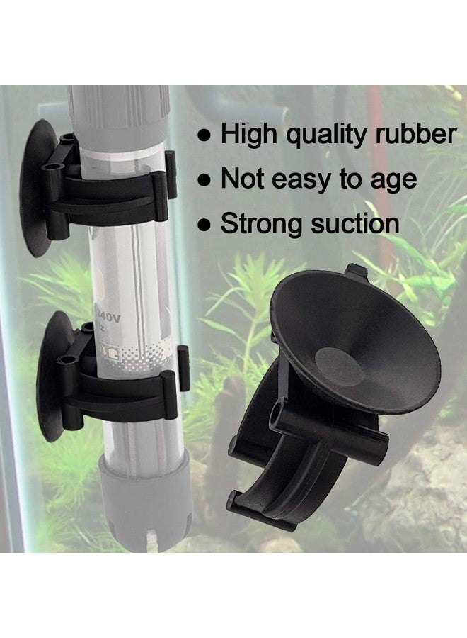 OIIKI 10 PCS Aquarium Heater Suction Cups with Clips, Air Hose Tube Holders Clamps for Fish Tank (Black) - Image 3
