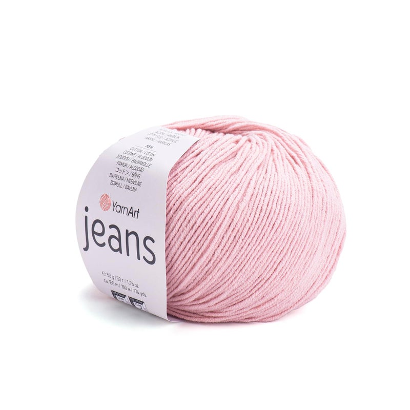 YarnArt Jeans Cotton Blend Yarn for Amigurumi Crochet Knitting Soft Turkish Yarn 55 Cotton 45 Polyacrylic Perfect for Handmade Projects 83