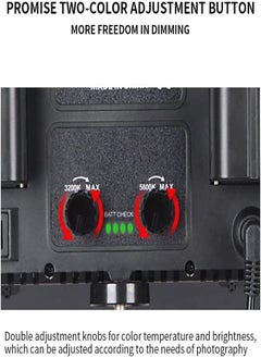 PADOM Padom 600 LED light video light kit , rechargeable and plug-powered camera video light, 3200K-5600K camera video light， rechargeable and plug-powered video conference live light LED LIGHT  - Image 5