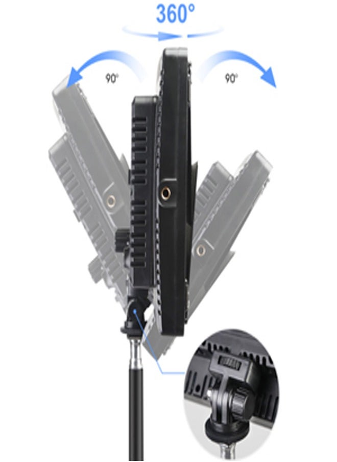 PADOM - Padom 600 LED light video light kit , rechargeable and plug-powered camera video light, 3200K-5600K camera video light， rechargeable and plug-powered video conference live light LED LIGHT - Image 1