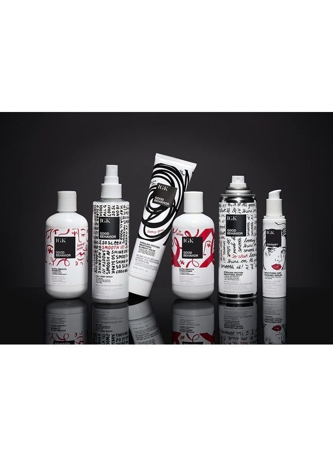 iGK GOOD BEHAVIOR Ultra Smooth Shampoo | Frizz Control + Hydrates + Shine | Vegan + Cruelty Free | 8 Oz  - Image 4