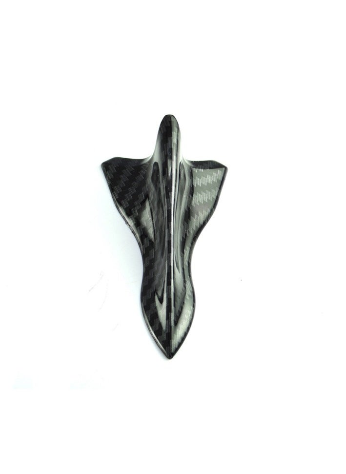 SYOSI - 10Pcs Air Vortex Generator Diffuser Shark Fin Set, Carbon Fiber Pattern, Compatible with Spoiler Roof Wing, Car Exterior Accessories, Pointed End Style - Image 1