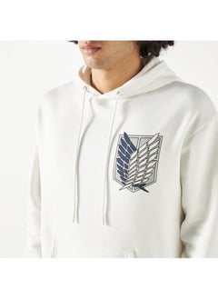 اس بي كاركترز هودي بطبعات وأكمام طويلة وجيب كنغر  - Image 1