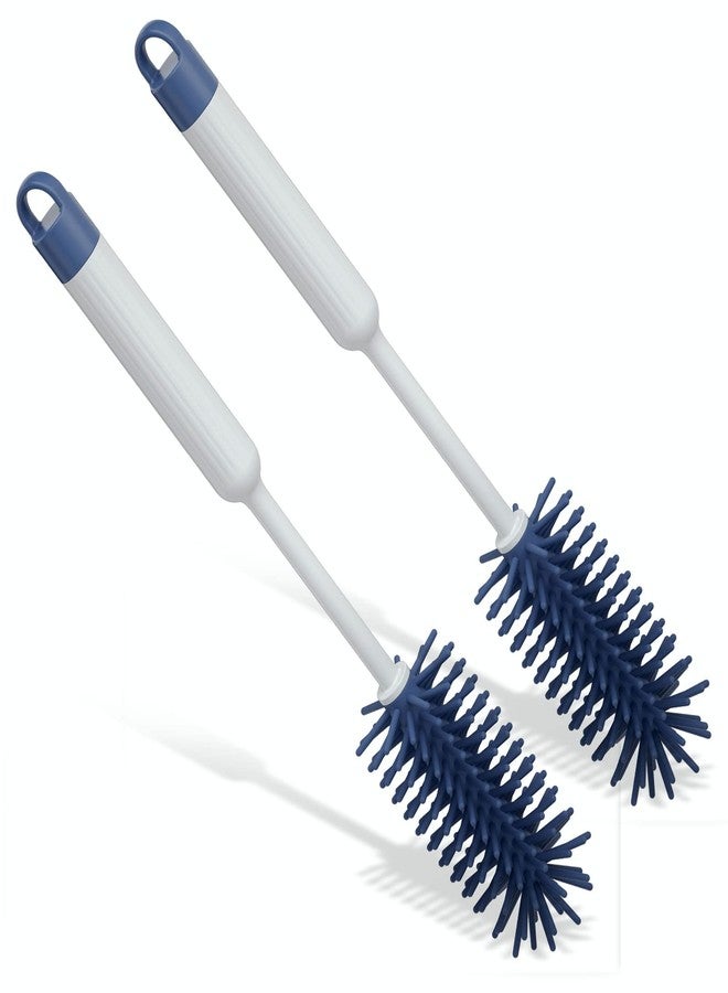 LeLuv 2 Pack LeLuv Cleaning Brush Hypoallergenic Silicone Bristles - 13 Inch Length Overall for Vacuum Pump Cylinders - Grey - Image 1
