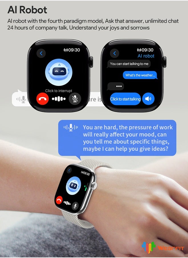 DAREU - 2.02'' AMOLED Smartwatch with AI Interaction, G-Sensor, TWS Earphone Connectivity, Remote Camera, Health Monitoring & App Market Expansion for Men & Women - Image 1