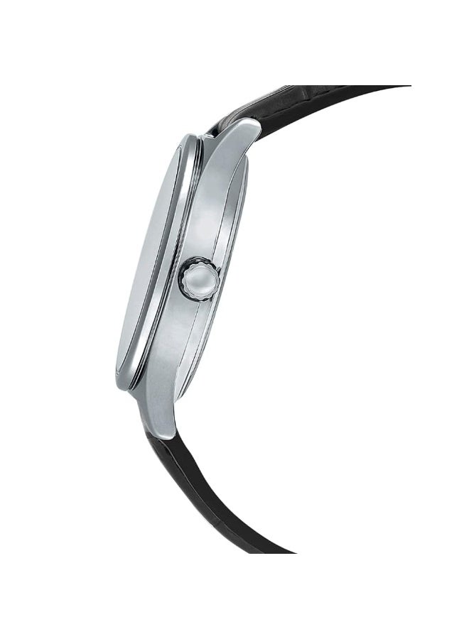 Casio MTP-V006L-1BUDF Men’s Analog Leather Strap Watch – Black Roman Dial, Day-Date, Water Resistant - Image 5