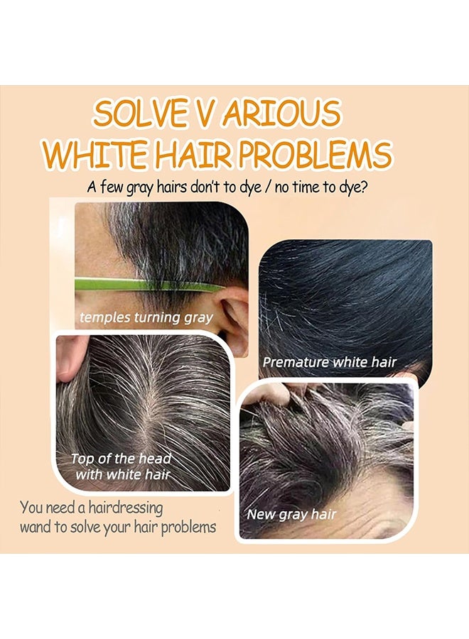 EELHOE Hair Color Stick with Built-In Comb - Waterproof and Sweatproof Hair Dye - 2025 New 2-in-1 Hair Color Dye, Gray Hair Cover Up, Hair Dye for Gray Hair Coverage (Light Brown) - Image 4