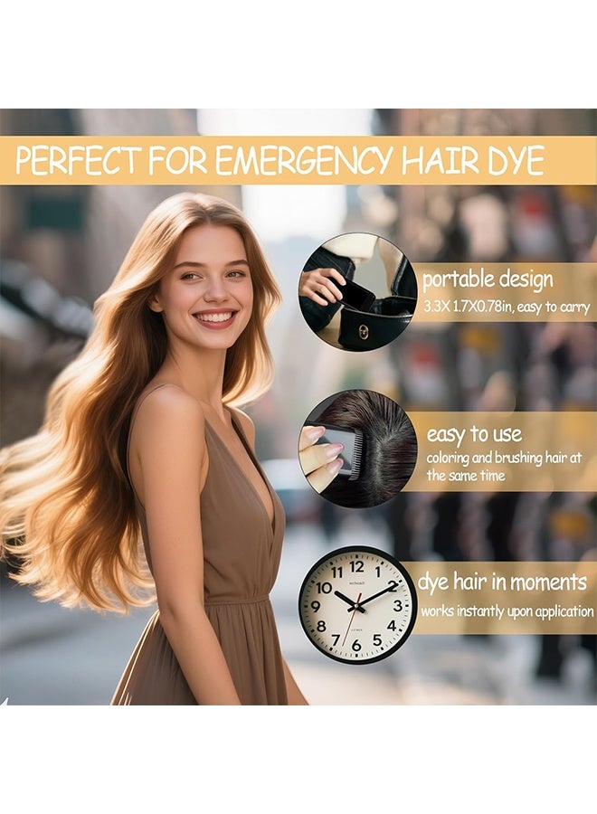 EELHOE Hair Color Stick with Built-In Comb - Waterproof and Sweatproof Hair Dye - 2025 New 2-in-1 Hair Color Dye, Gray Hair Cover Up, Hair Dye for Gray Hair Coverage (Light Brown) - Image 5