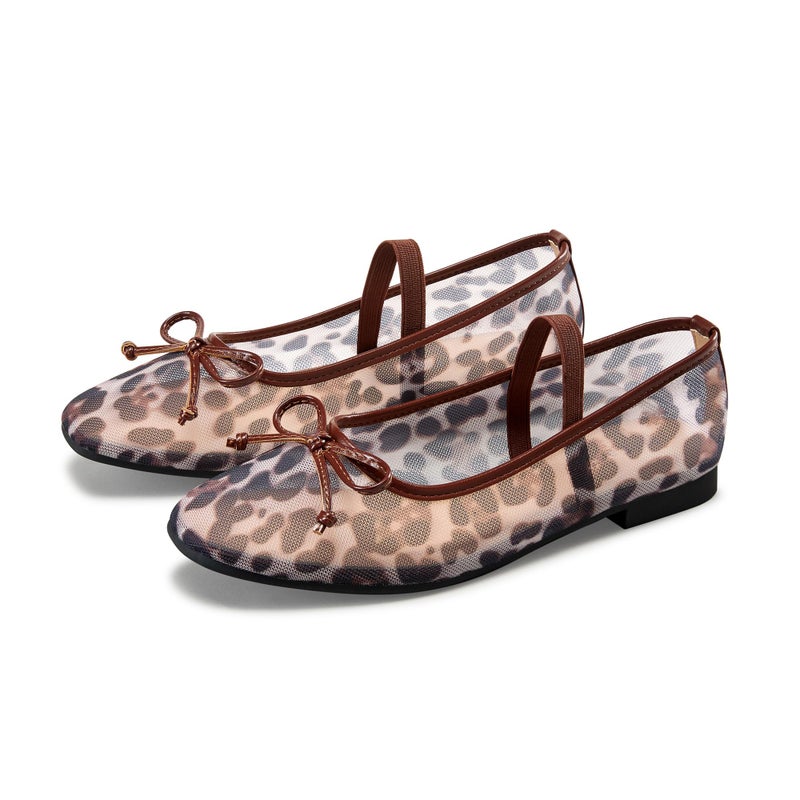StillFancxy Ballet Flats with Bow Square Toe Ballerina Flats Slip on Bowknot Flat Shoes for Women Dressy Comfortable - Image 3