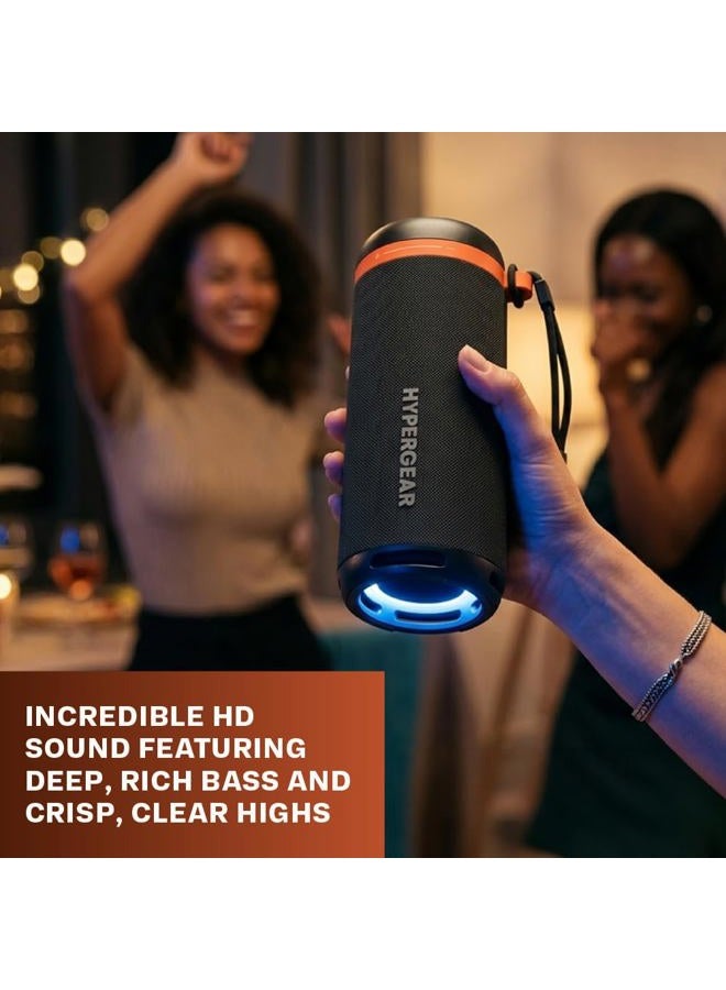 HyperGear Bluetooth Speaker with HD Sound, Portable Wireless, IPX4 Water-Resistant, 8H Non-Stop Playtime, TWS Pairing, BT5.4, for Home/Party/Outdoor/Beach/Birthday Gift - Image 2