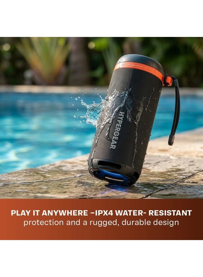 HyperGear Bluetooth Speaker with HD Sound, Portable Wireless, IPX4 Water-Resistant, 8H Non-Stop Playtime, TWS Pairing, BT5.4, for Home/Party/Outdoor/Beach/Birthday Gift - Image 3