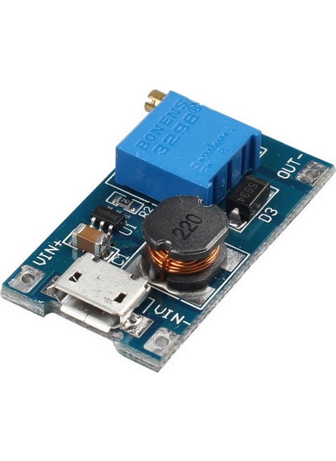 MT3608 2A Voltage Booster Adjustable Step Up Module Micro USB 2-24V To 5V 9V 12V 28V