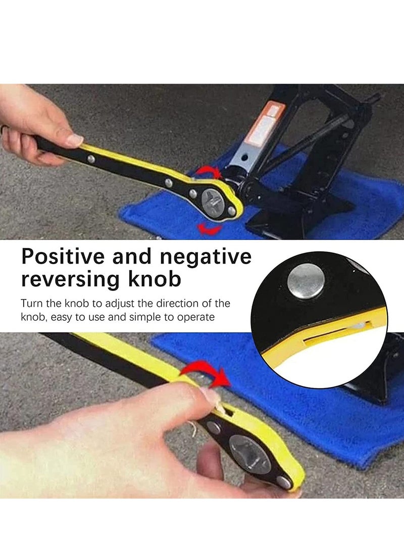 Auto Labor-Saving Jack Ratchet Wrench Scissor Jack Handle Tire Wheel Lug Jack Wrench Cross Wrench Auto Maintenance Tools - Image 4