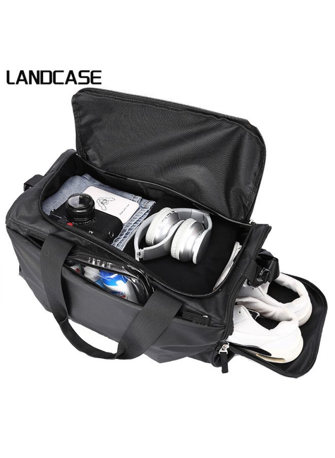 Landcase Travel Bag, Men's Handheld Luggage Bag, Business Trip Sports Fitness Bag, Short-distance Luggage Bag, Large Capacity Travel Bag For Business Trips - Image 2