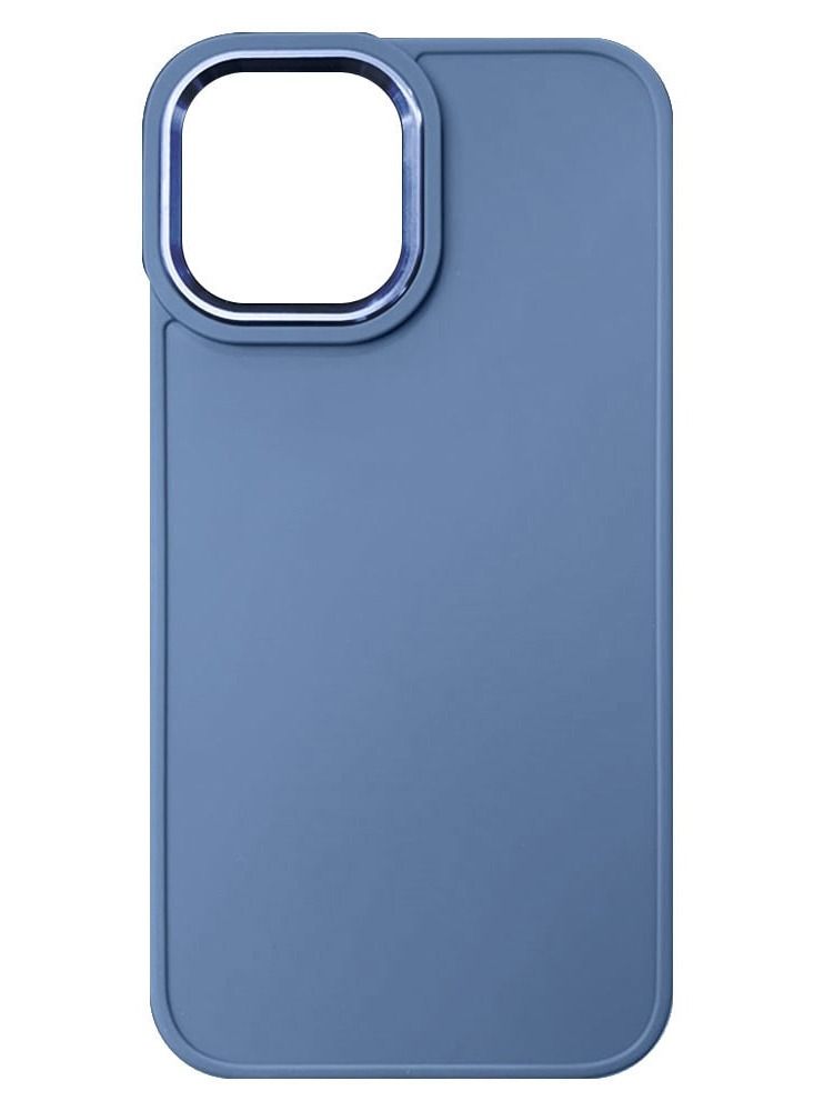 JOWAY غطاء سيليكون ناعم فائق النحافة مضاد للصدمات لجهاز آيفون 13 برو 6.1 بوصة باللون الأزرق - Image 2