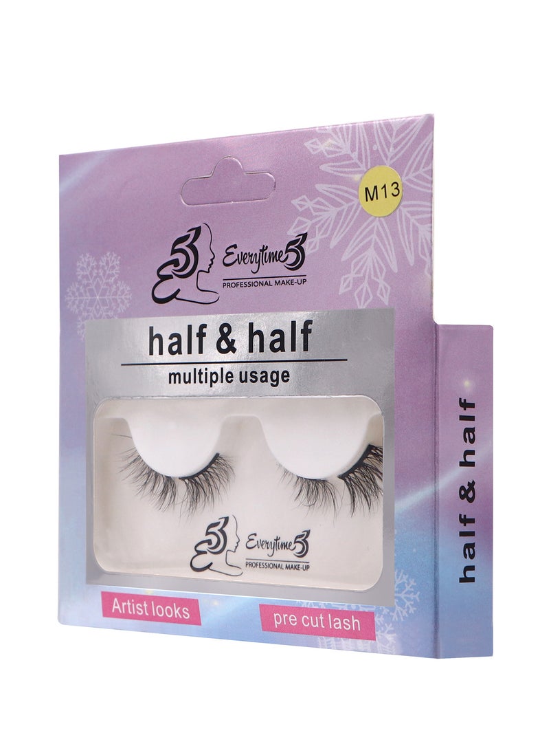 Everytime53 Everytime53 Women's Half & Half Eye Lashes - M13  - Image 2