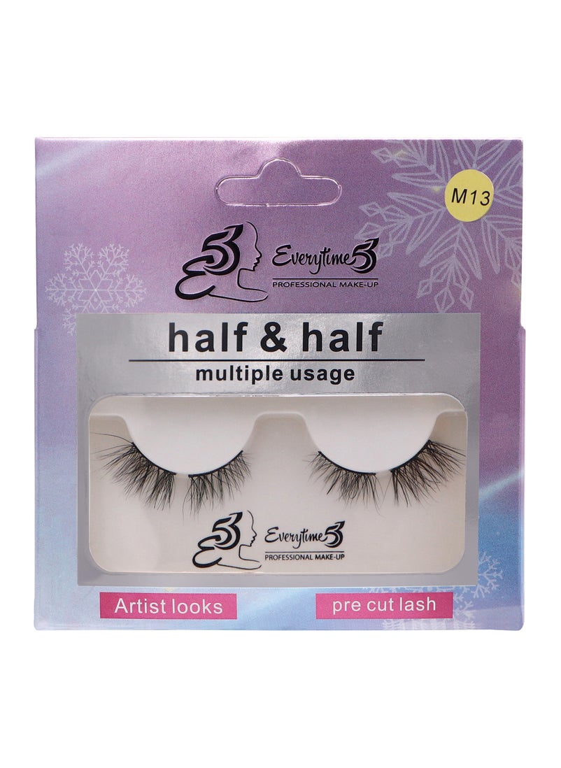 Everytime53 Everytime53 Women's Half & Half Eye Lashes - M13  - Image 1