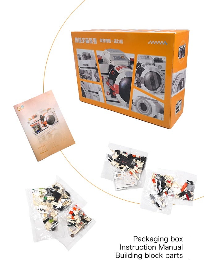 decorations, trend toys, gifts, building block toys, suitable for consumers of all ages, children's jigsaw toys, vintage cameras, three-dimensional, suitable as children's birthday, can be used as f - Image 4