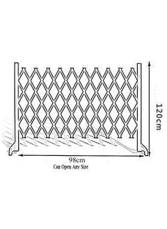 LINGWEI Home Garden Balcony Villa Indoor Outdoor Wooden Garden Fence Wooden Fence Portable Expanding Wicker Wooden Fence Wood Wicker Fence Pet Gate Extendable Wicker Wood Fence  - Image 5