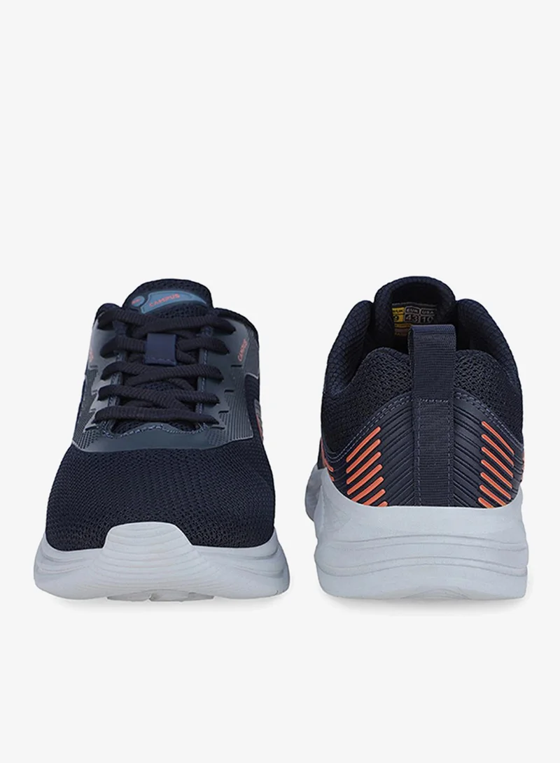 كامبس Men Ivan Die Cut Eva Lace-Up Running Shoes-Navy