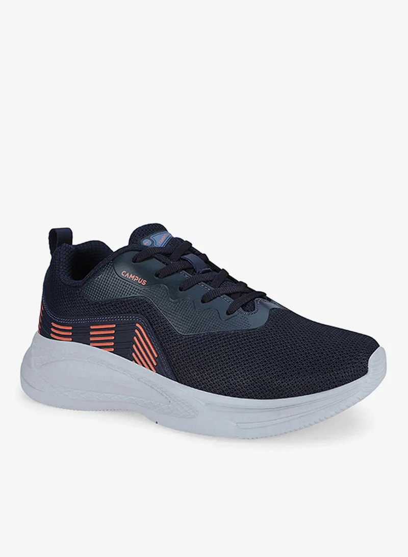 كامبس Men Ivan Die Cut Eva Lace-Up Running Shoes-Navy