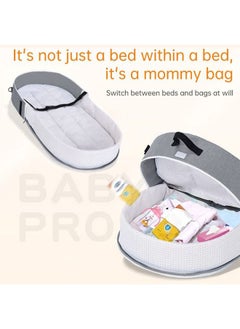 Portable Baby Bed Travel Bassinet with Mosquito Net and Awning, Foldable Infant Crib, Baby Cots for Newborn Grey - pzsku/ZAA10E5103080DCB1BE54Z/45/_/1687228498/4f5110b3-bfb0-43b1-967a-9fdd96530664