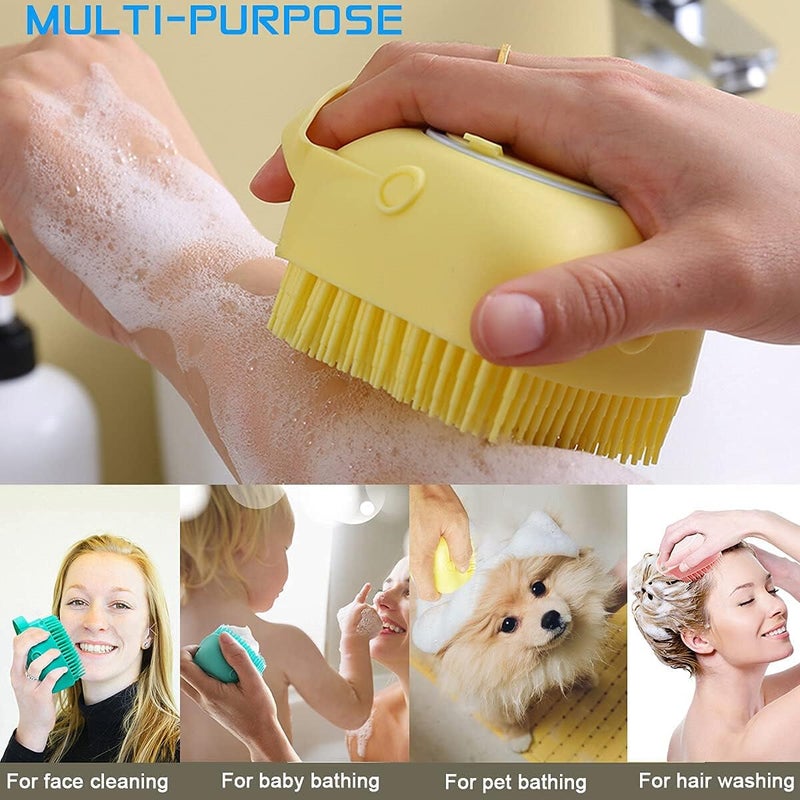 GODFLY Silicone Body Brush - Bathing Brush for Skin Deep Cleaning Massage,for Men & Women, Dead Skin Removal Exfoliating (Multicolor) (1pcs Multicolor) - Image 4