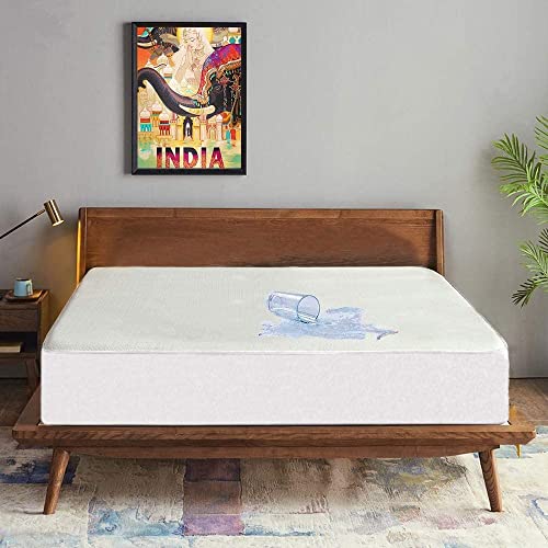 Trance Cotton Feel Terry Ultra Soft Waterproof Mattress Protector | Breathable - Hypoallergenic Mattresses Cover (72x36 inch | 6x3 feet, White - Pack of 1) - Image 2