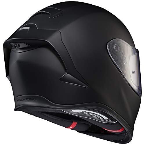 ScorpionEXO R1 Air Full Face Motorcycle Helmet with Pinlock Shield and Bluetooth Ready Speaker Pockets DOT ECE Solid (Matte Black - Large) - Image 3