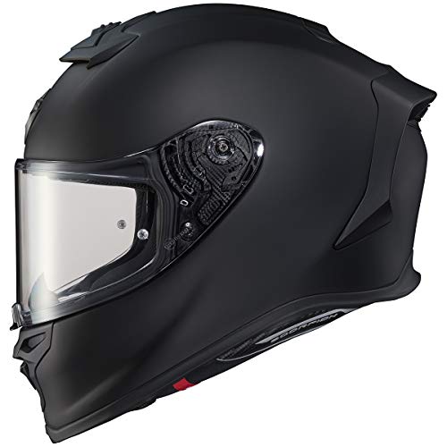 ScorpionEXO R1 Air Full Face Motorcycle Helmet with Pinlock Shield and Bluetooth Ready Speaker Pockets DOT ECE Solid (Matte Black - Large) - Image 1