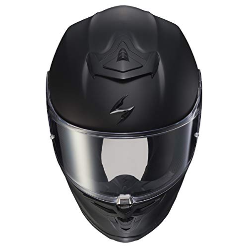 ScorpionEXO R1 Air Full Face Motorcycle Helmet with Pinlock Shield and Bluetooth Ready Speaker Pockets DOT ECE Solid (Matte Black - Large) - Image 4