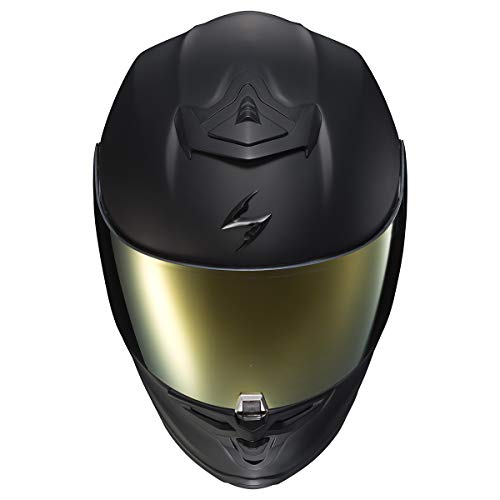 ScorpionEXO R1 Air Full Face Motorcycle Helmet with Pinlock Shield and Bluetooth Ready Speaker Pockets DOT ECE Solid (Matte Black - Large) - Image 5
