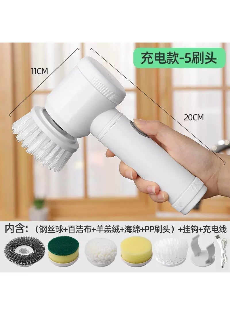 Generic Cross-border multi-functional handheld wireless electric cleaning brush kitchen cleaning supplies dish brush bathroom cleaning household  - Image 4