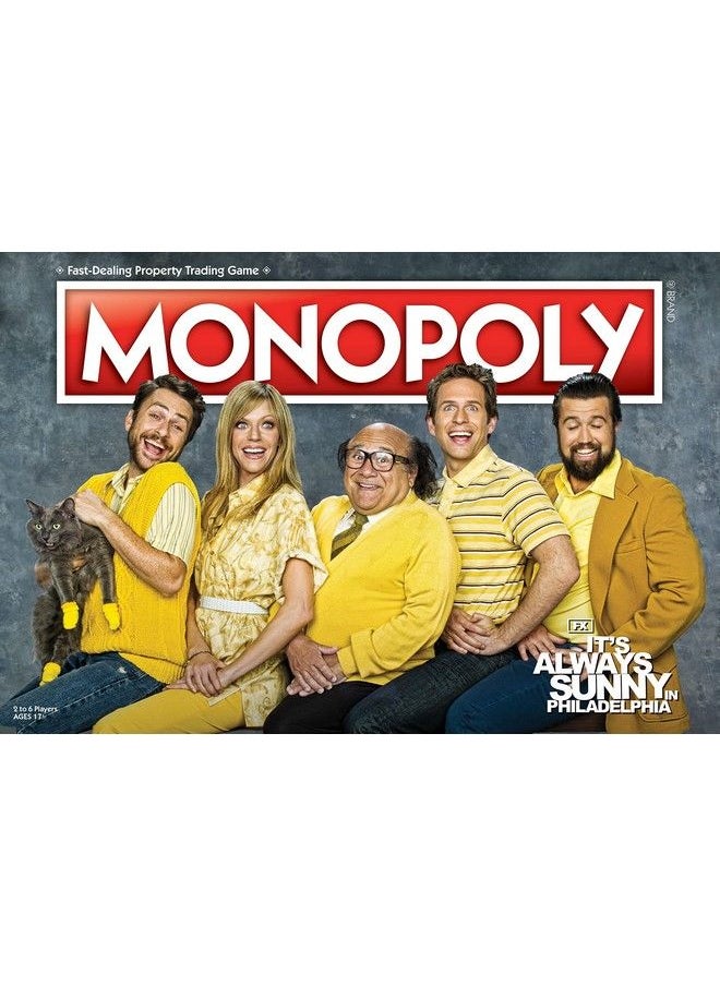 USAopoly - Monopoly: It'S Always Sunny In Philadelphia ; Award Winning Fx Sitcom 2 6 Players - Image 1