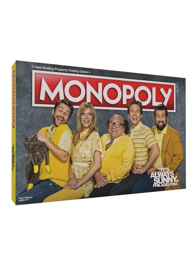 USAopoly - Monopoly: It'S Always Sunny In Philadelphia ; Award Winning Fx Sitcom 2 6 Players - Image 1