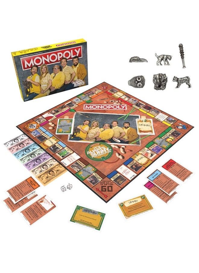 USAopoly - Monopoly: It'S Always Sunny In Philadelphia ; Award Winning Fx Sitcom 2 6 Players - Image 1
